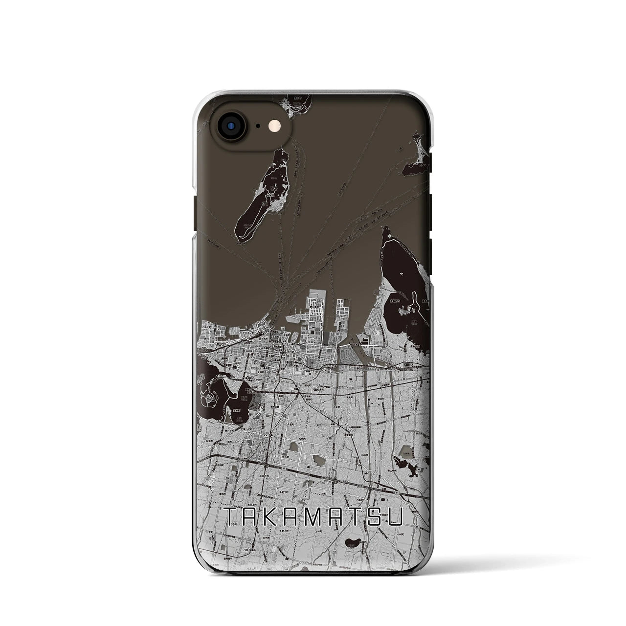 【高松(香川県)】地図柄iPhoneケース(クリアタイプ)