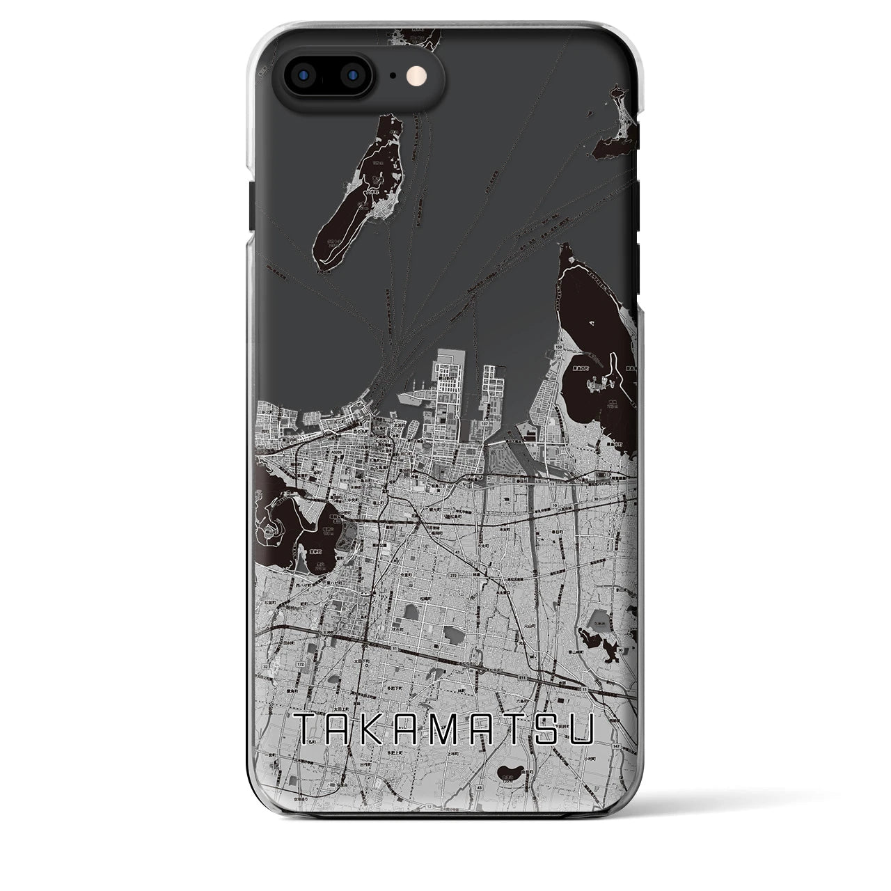【高松(香川県)】地図柄iPhoneケース(クリアタイプ)