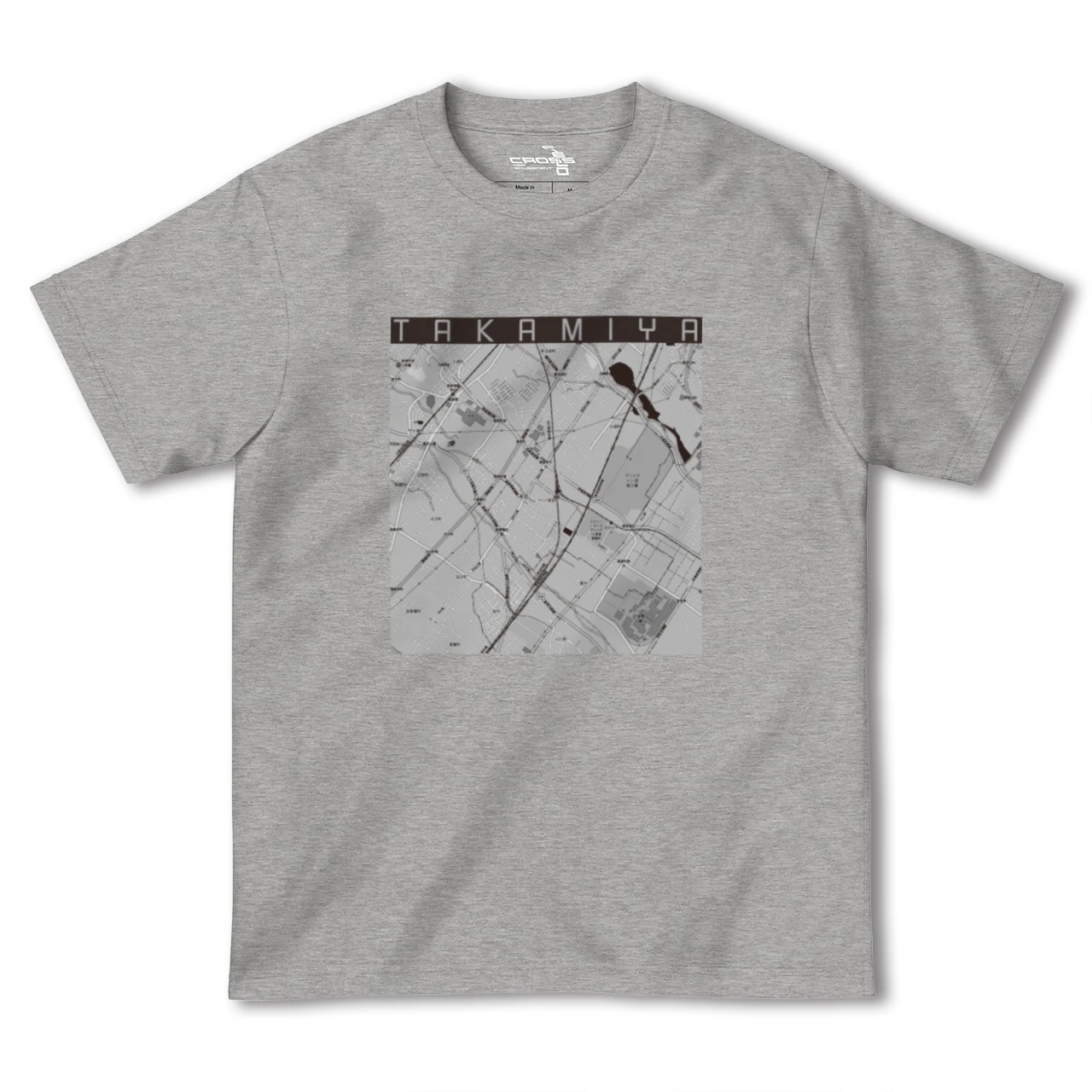【高宮(滋賀県)】地図柄ヘビーウェイトTシャツ