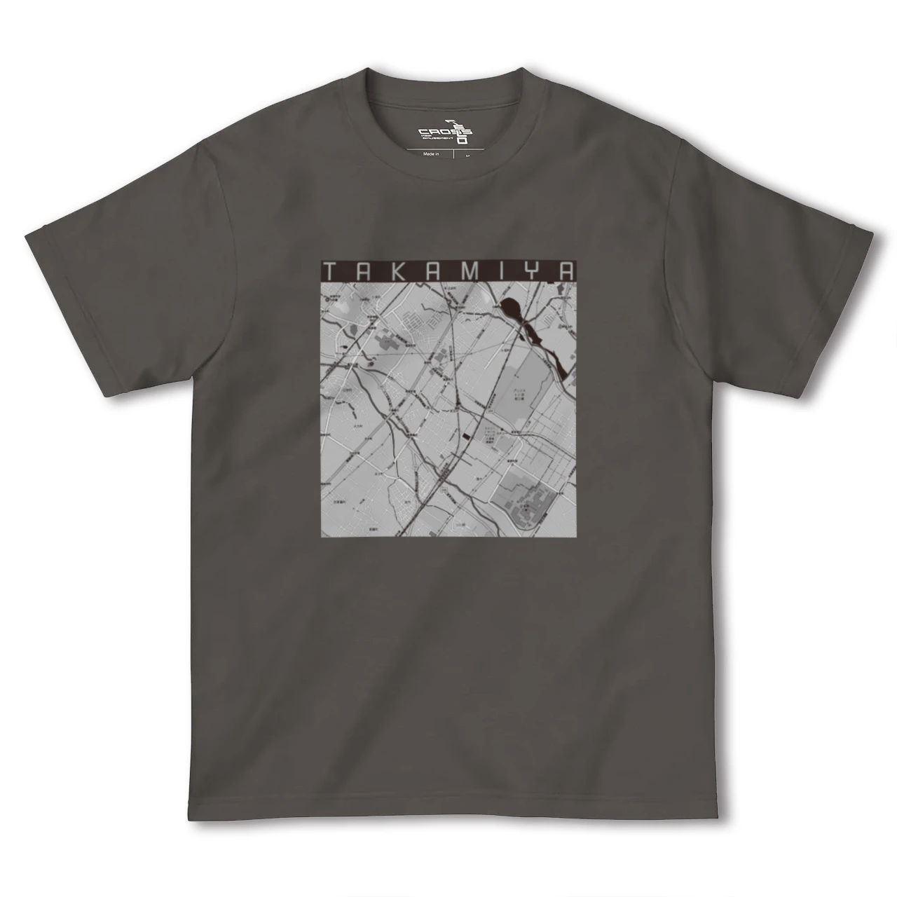 【高宮(滋賀県)】地図柄ヘビーウェイトTシャツ