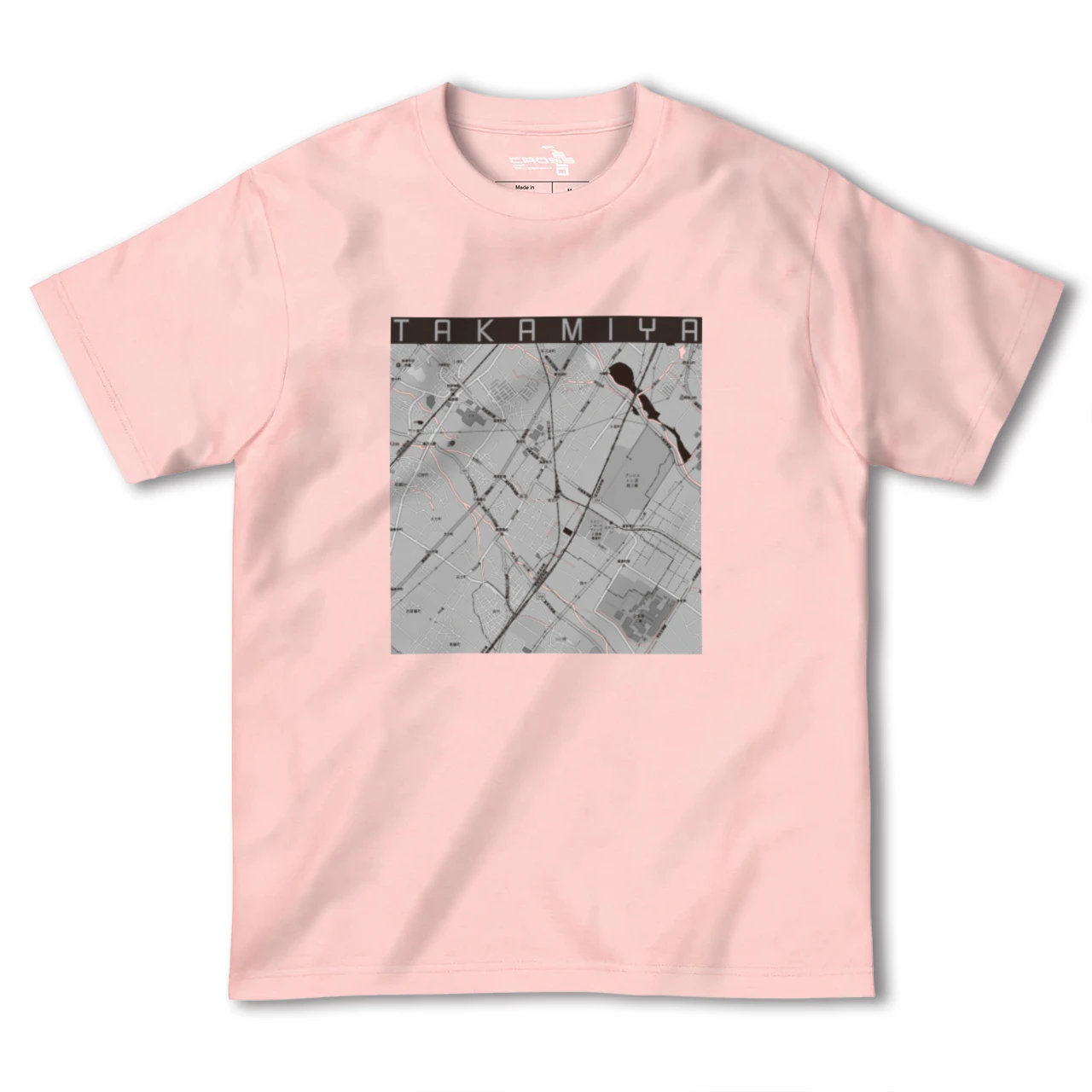 【高宮(滋賀県)】地図柄ヘビーウェイトTシャツ
