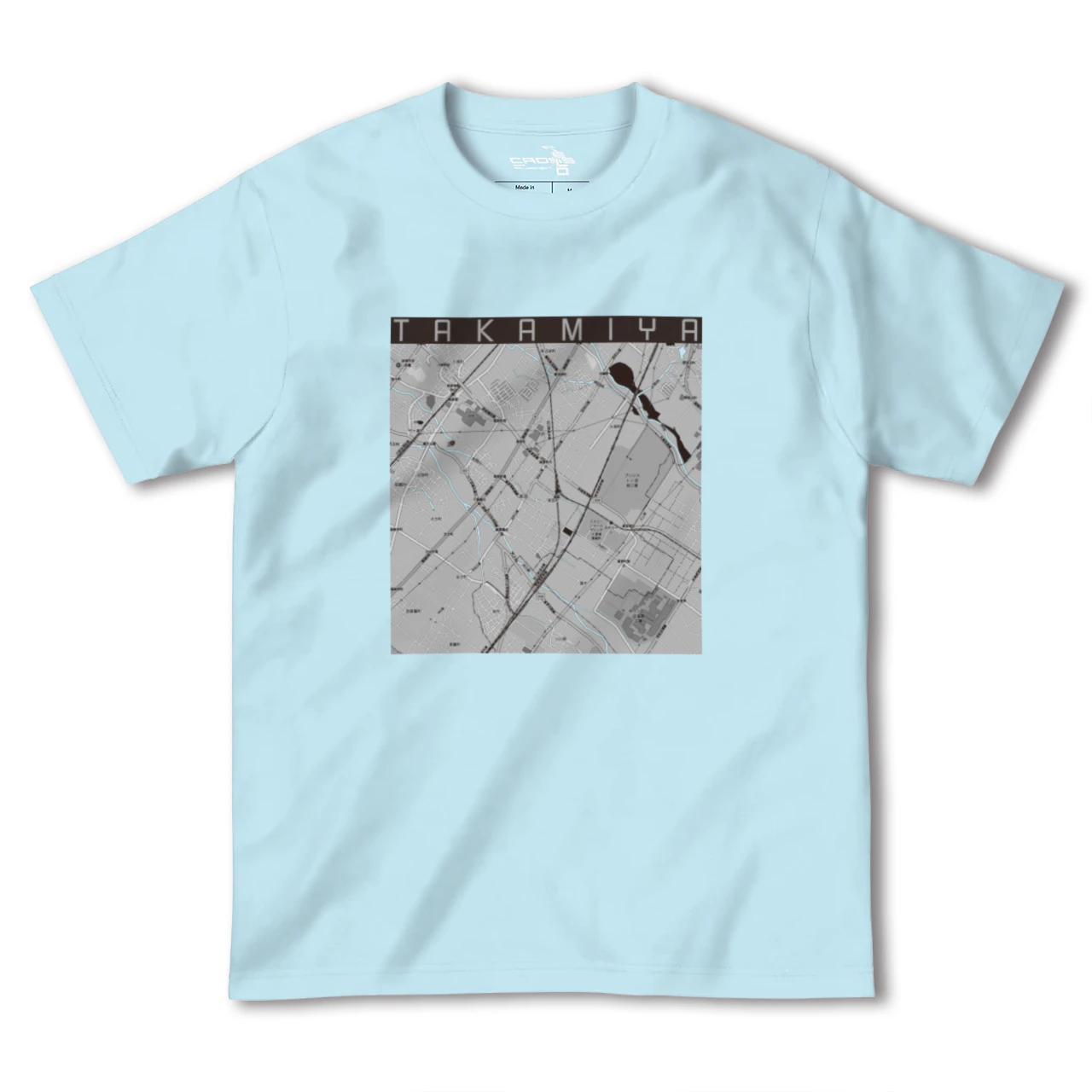 【高宮(滋賀県)】地図柄ヘビーウェイトTシャツ