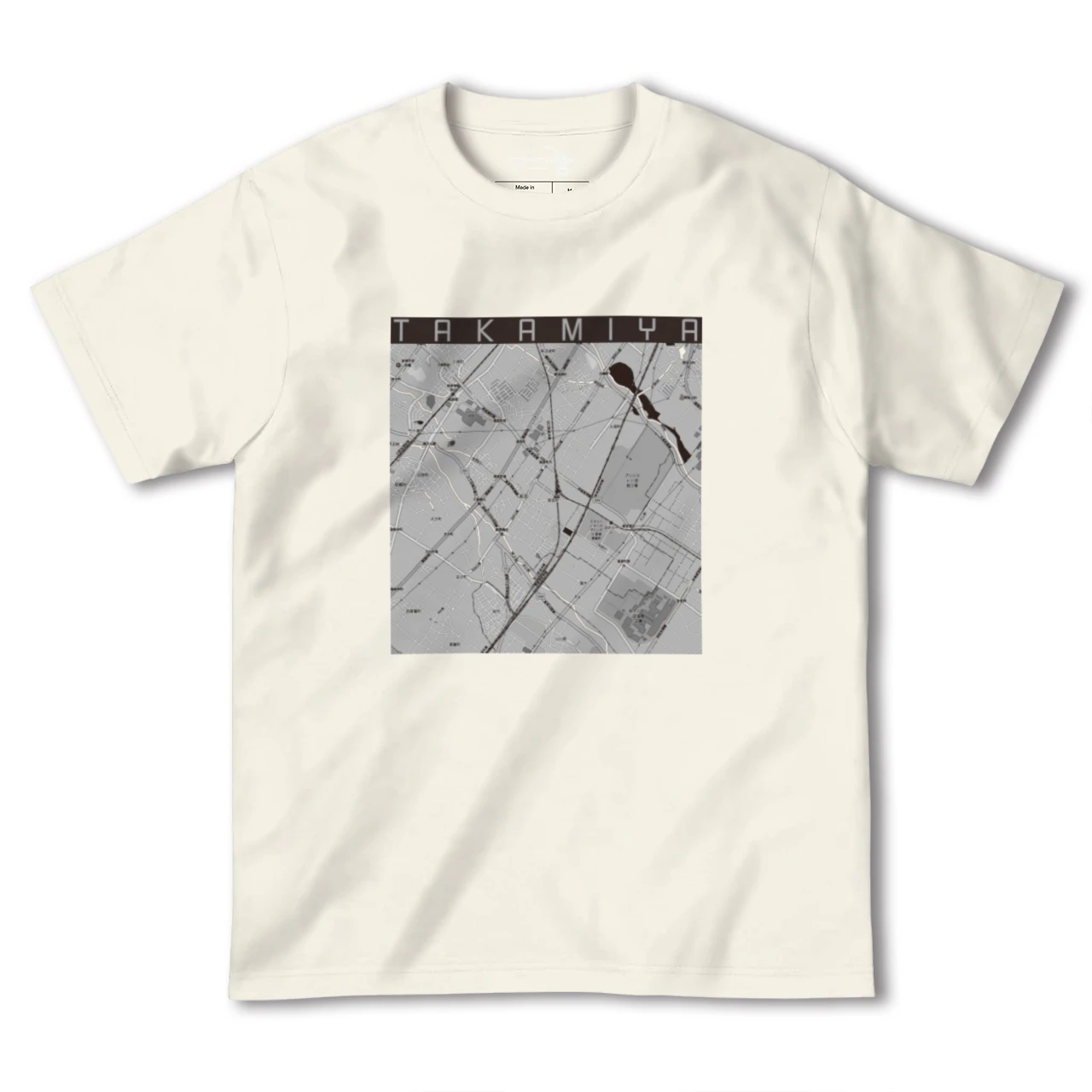 【高宮(滋賀県)】地図柄ヘビーウェイトTシャツ