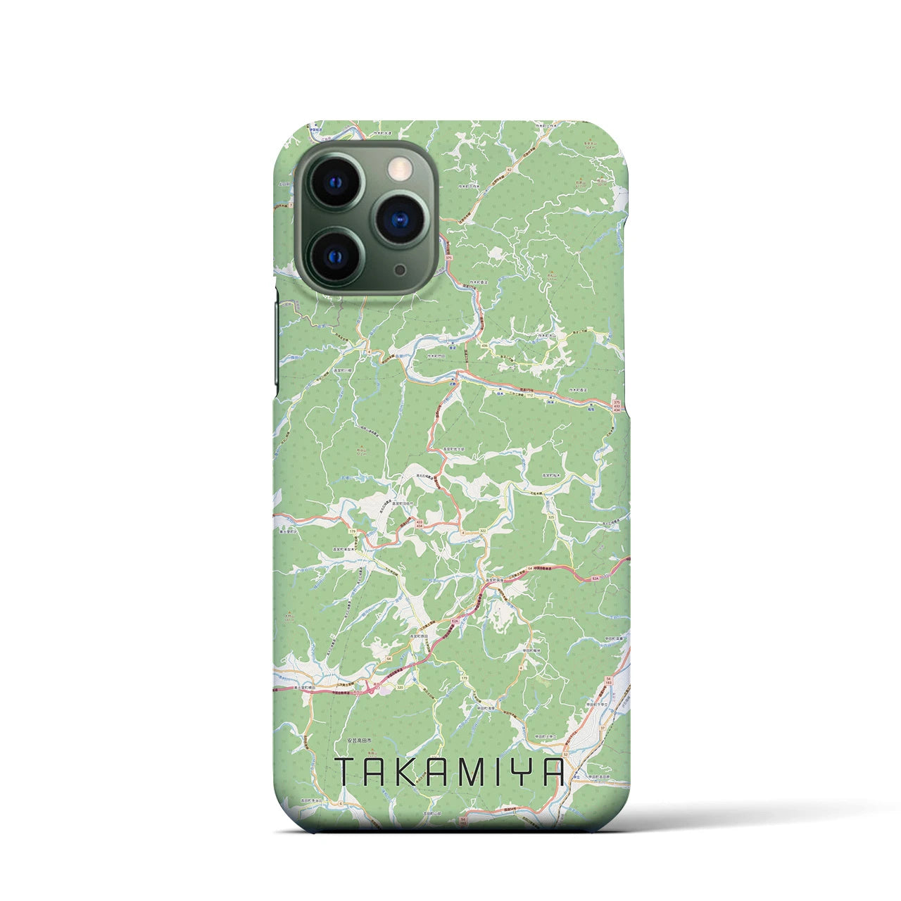 【高宮(広島県)】地図柄iPhoneケース(バックカバータイプ)