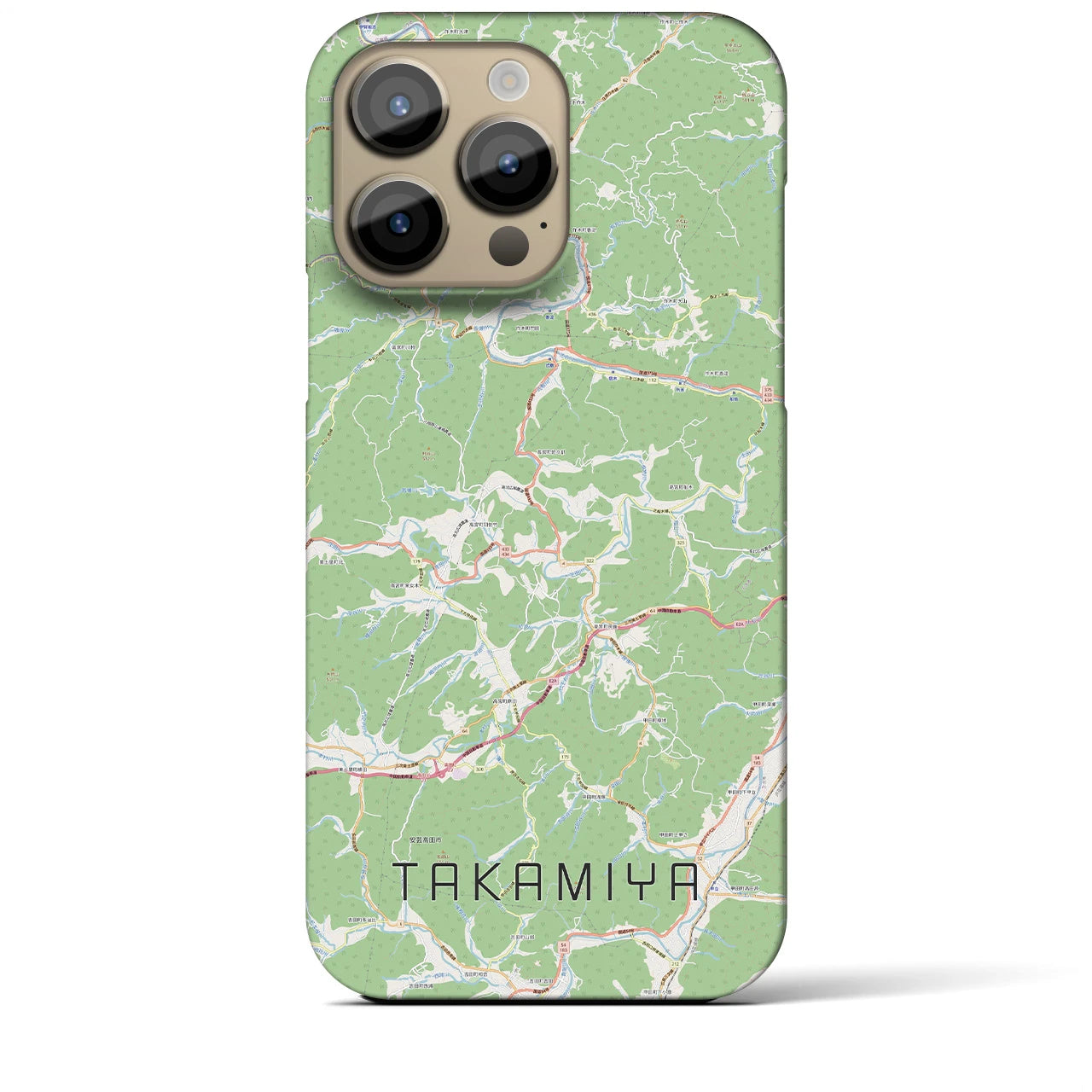 【高宮(広島県)】地図柄iPhoneケース(バックカバータイプ)