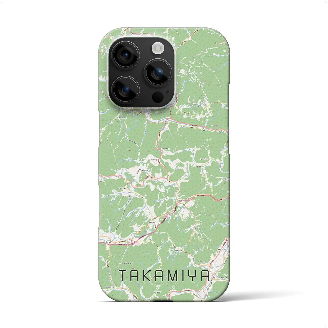 【高宮(広島県)】地図柄iPhoneケース(バックカバータイプ)