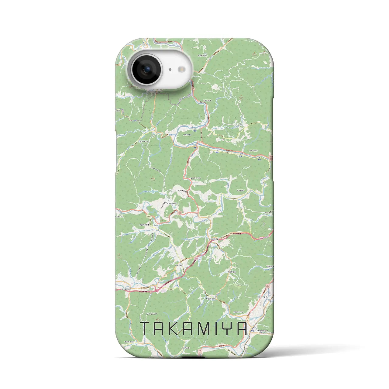 【高宮(広島県)】地図柄iPhoneケース(バックカバータイプ)