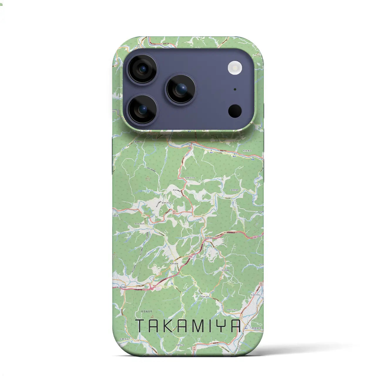 【高宮(広島県)】地図柄iPhoneケース(バックカバータイプ)