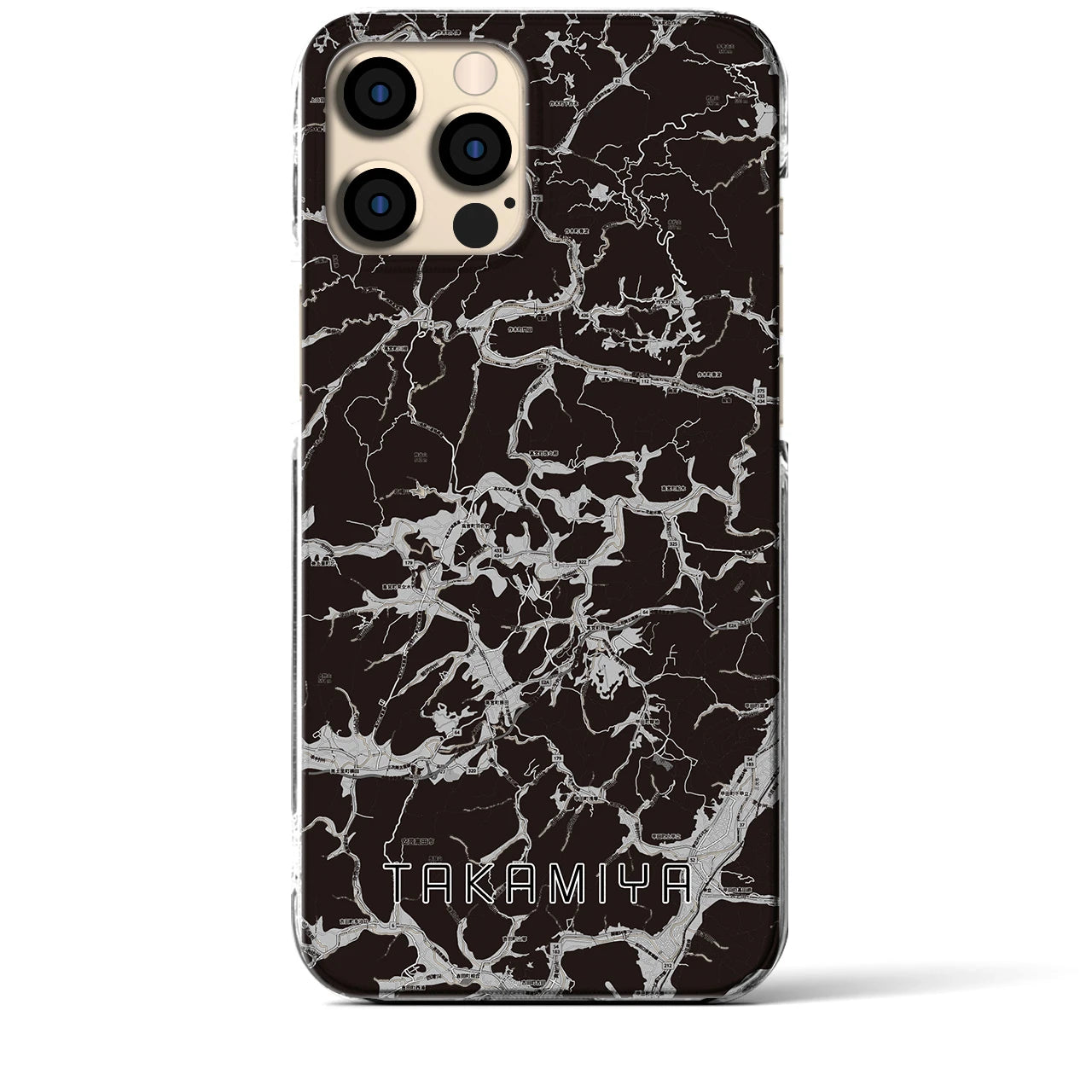 【高宮(広島県)】地図柄iPhoneケース(クリアタイプ)