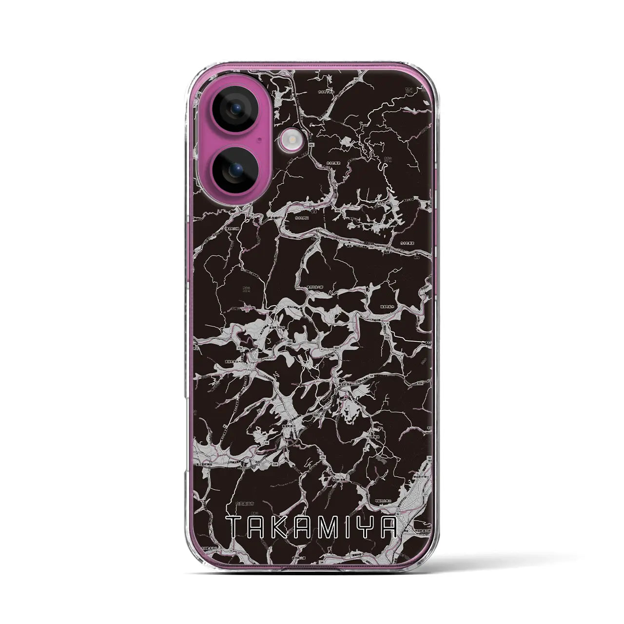 【高宮(広島県)】地図柄iPhoneケース(クリアタイプ)