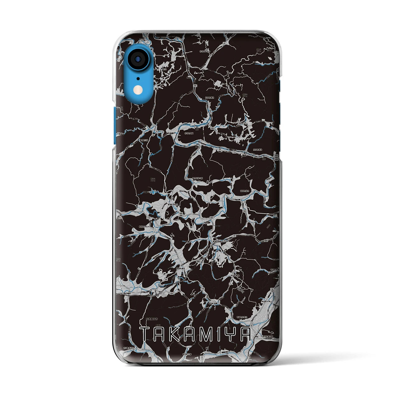 【高宮(広島県)】地図柄iPhoneケース(クリアタイプ)