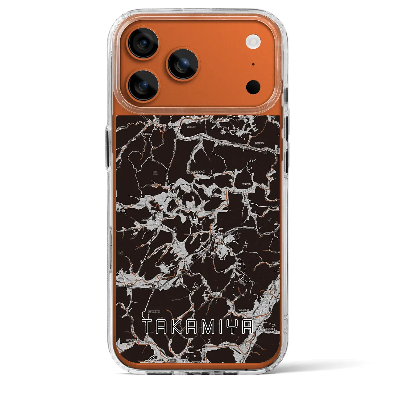 【高宮(広島県)】地図柄iPhoneケース(MagSafeタイプ)