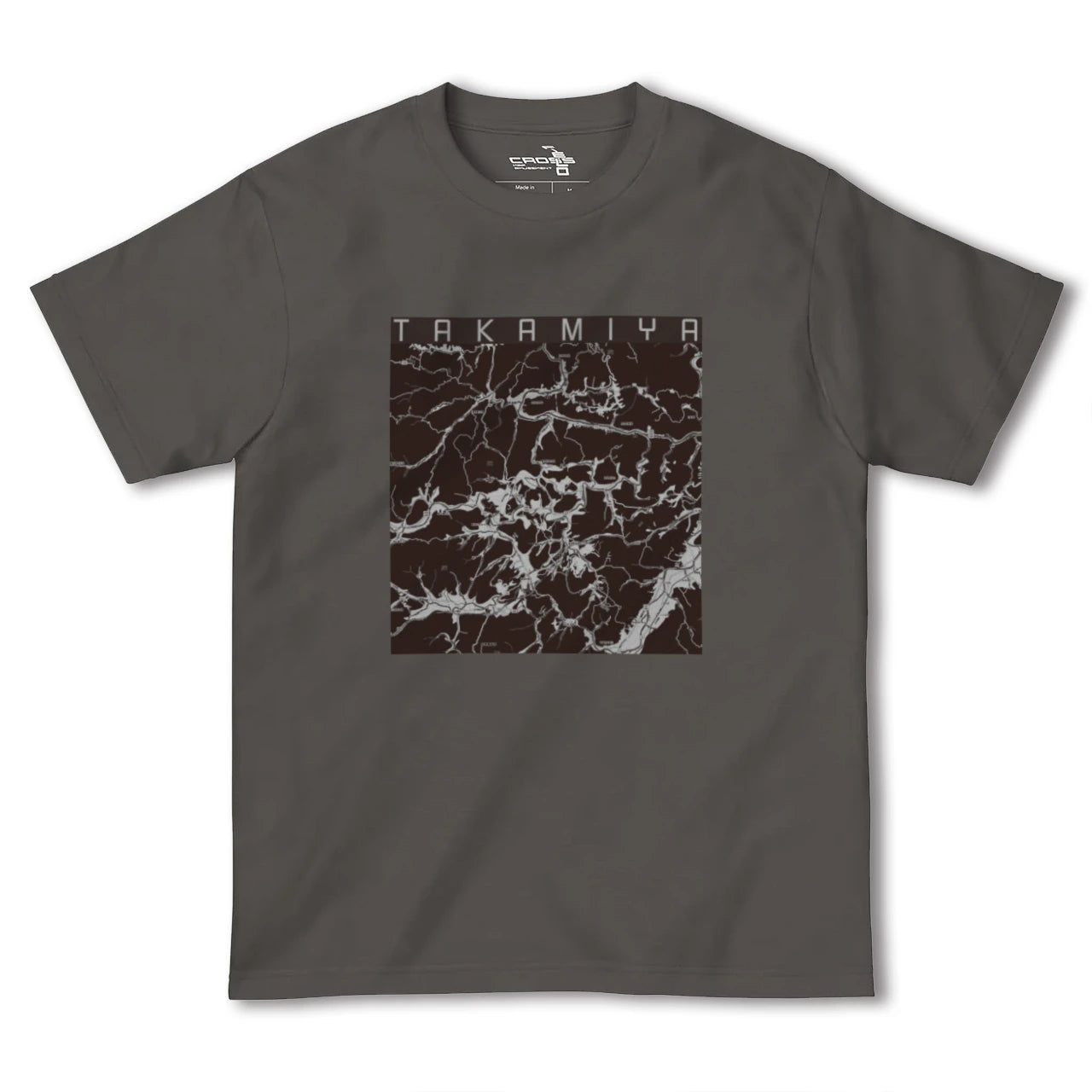【高宮(広島県)】地図柄ヘビーウェイトTシャツ