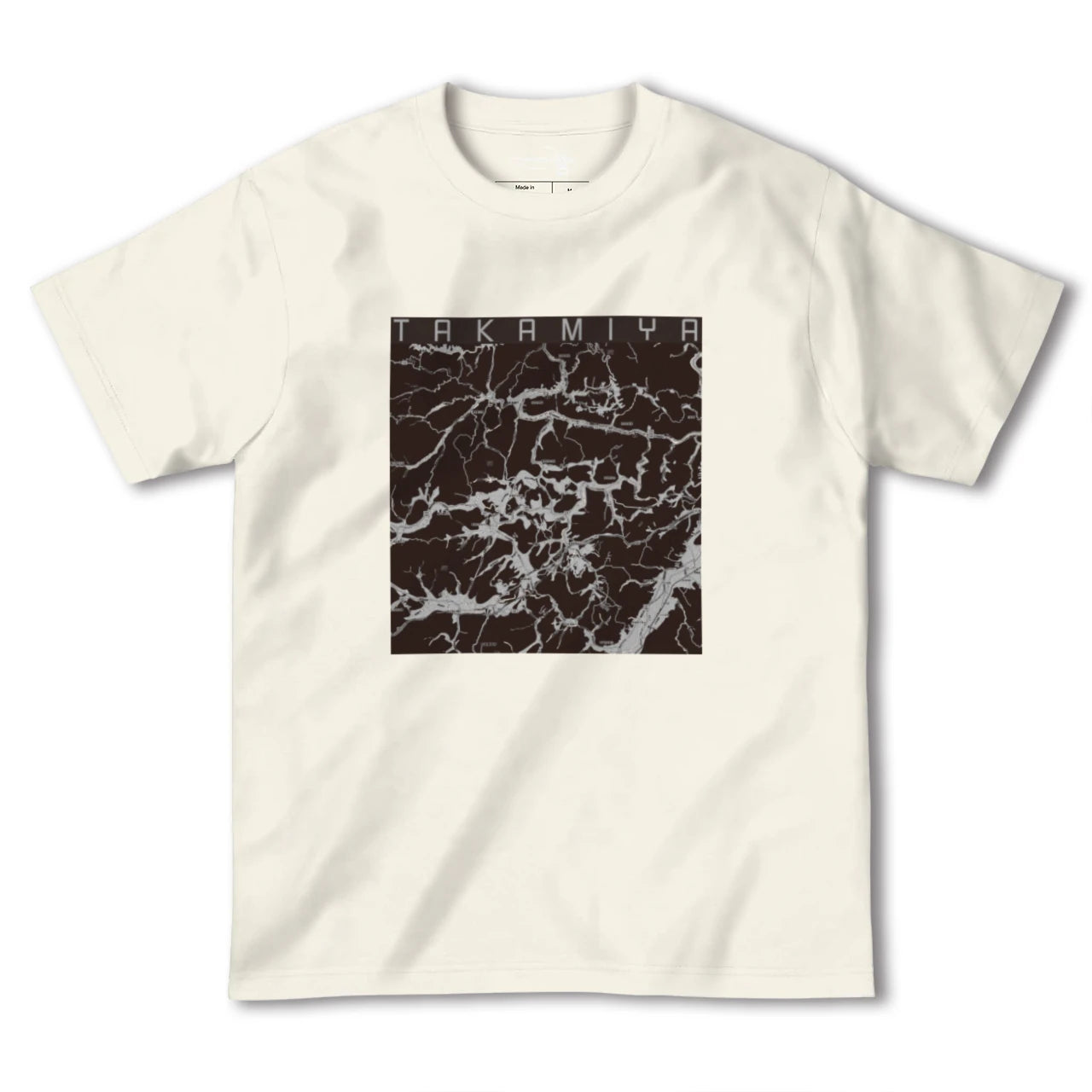 【高宮(広島県)】地図柄ヘビーウェイトTシャツ