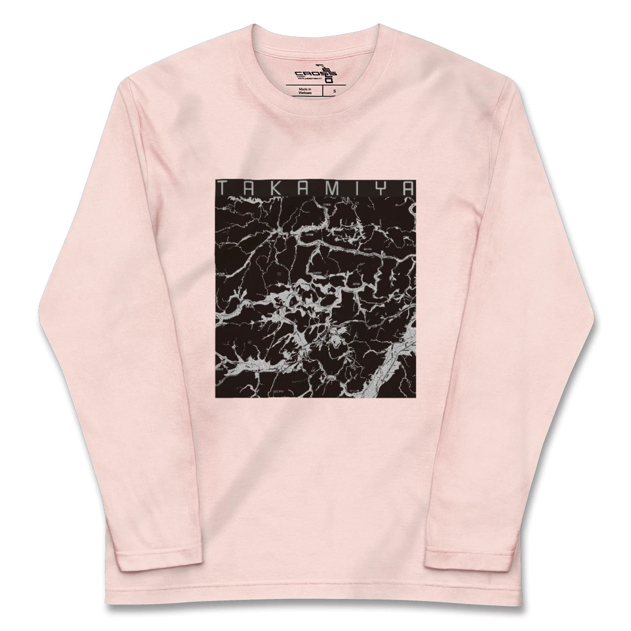 【高宮(広島県)】地図柄ロングスリーブTシャツ