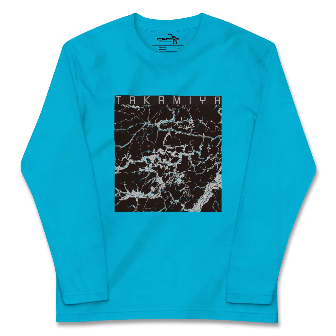 【高宮(広島県)】地図柄ロングスリーブTシャツ