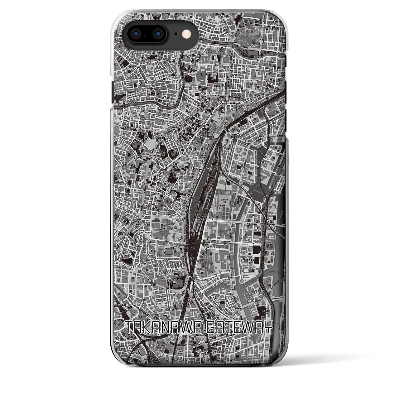 【高輪ゲートウェイ(東京都)】地図柄iPhoneケース(クリアタイプ)