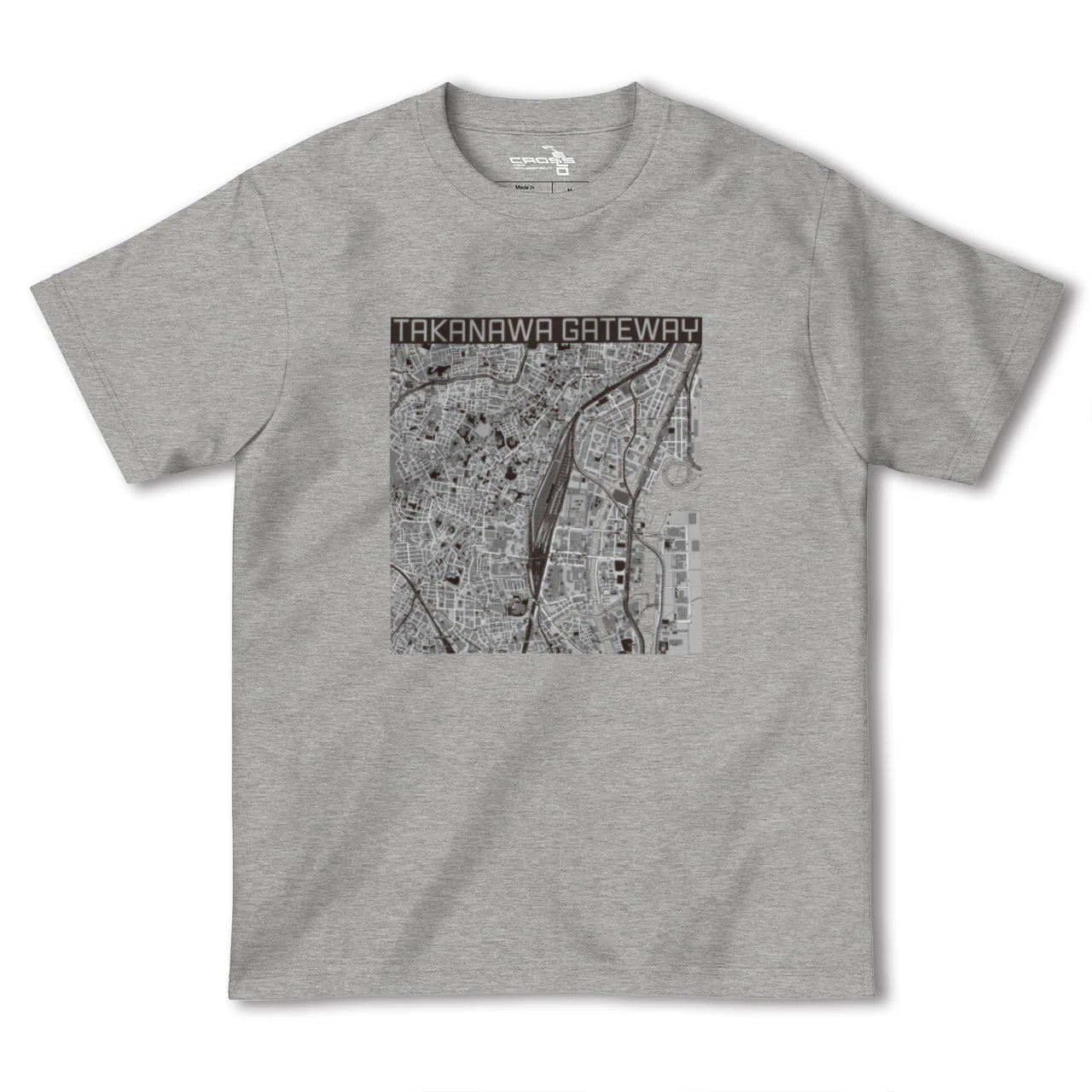 【高輪ゲートウェイ(東京都)】地図柄ヘビーウェイトTシャツ