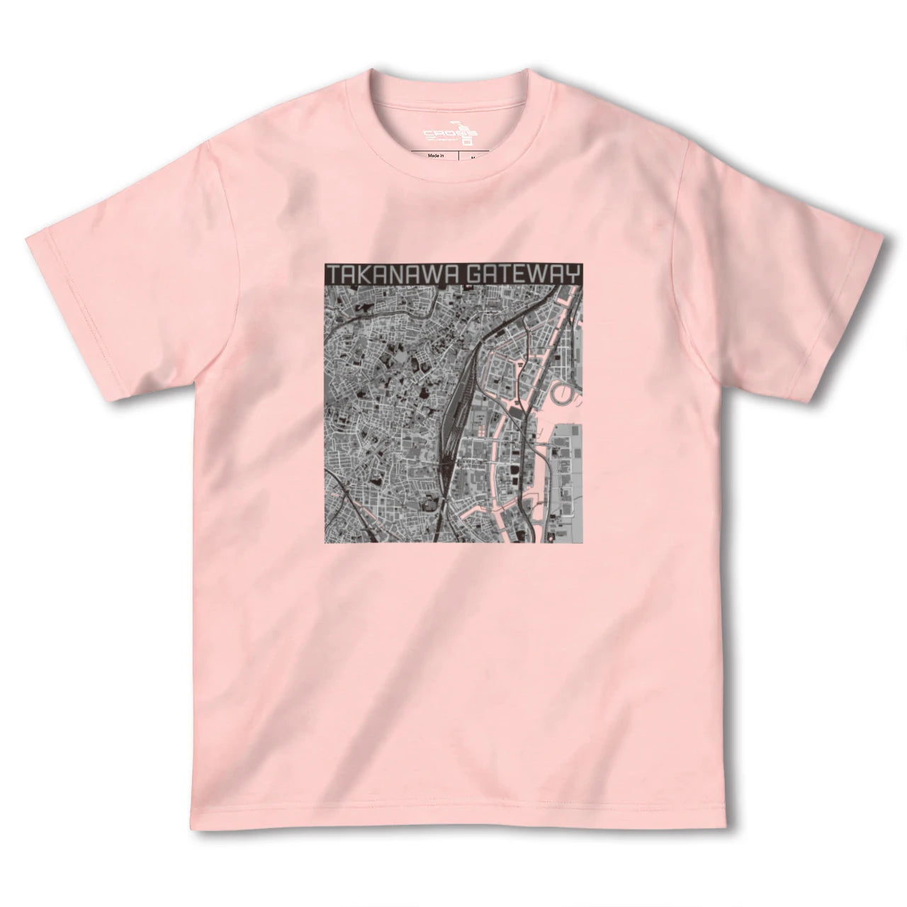【高輪ゲートウェイ(東京都)】地図柄ヘビーウェイトTシャツ
