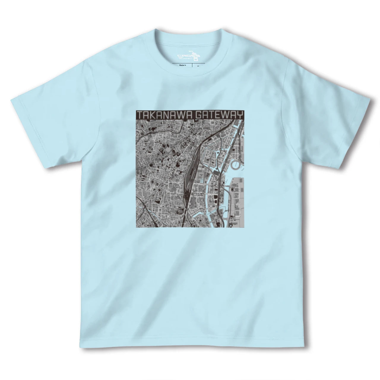 【高輪ゲートウェイ(東京都)】地図柄ヘビーウェイトTシャツ