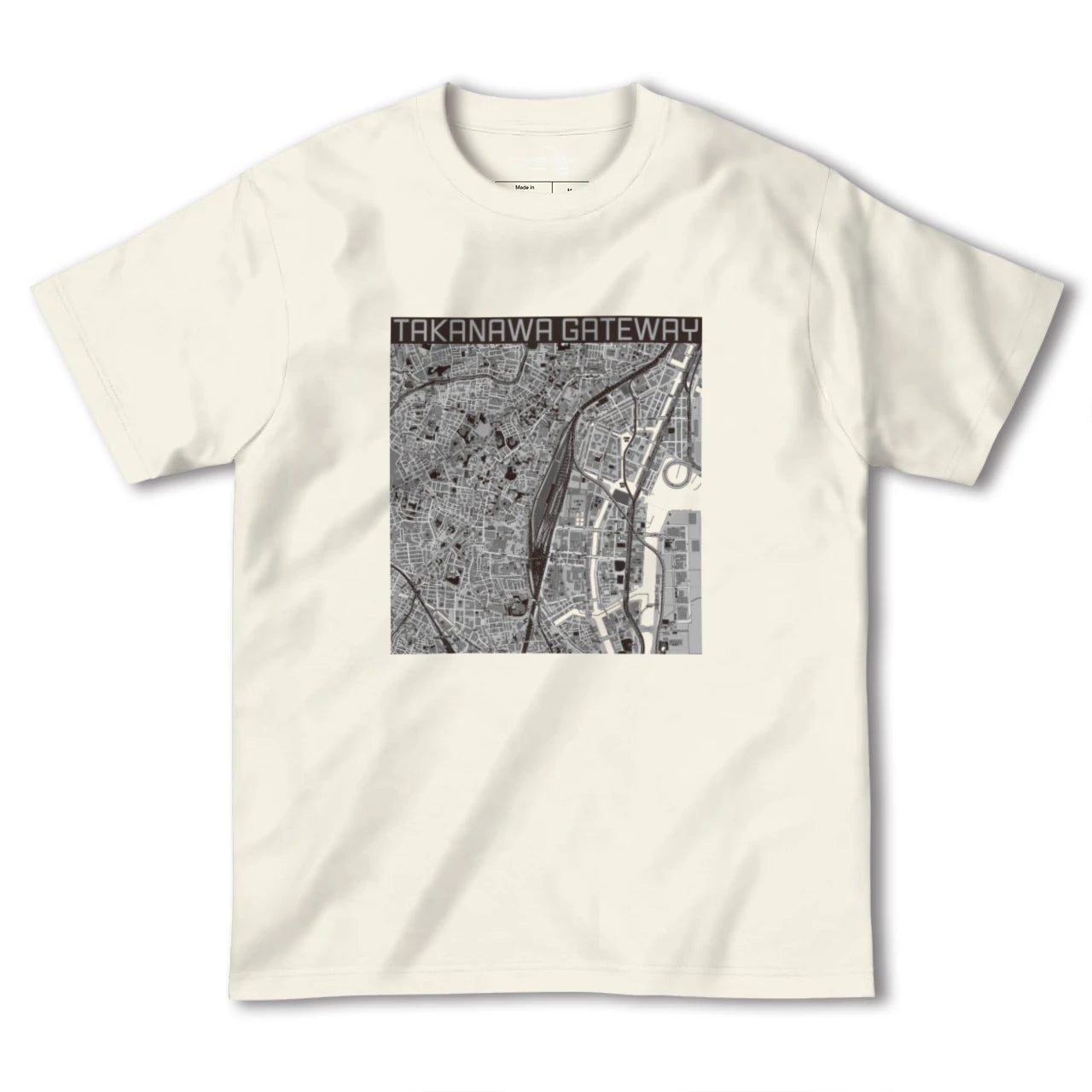 【高輪ゲートウェイ(東京都)】地図柄ヘビーウェイトTシャツ