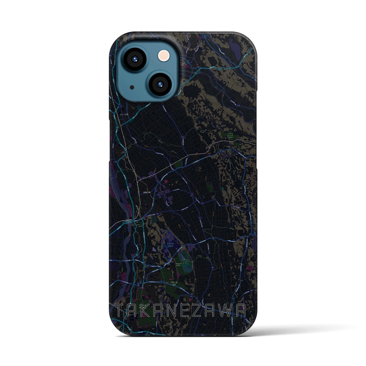 【高根沢(栃木県)】地図柄iPhoneケース(バックカバータイプ)