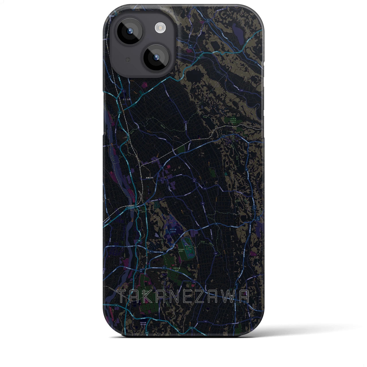 【高根沢(栃木県)】地図柄iPhoneケース(バックカバータイプ)