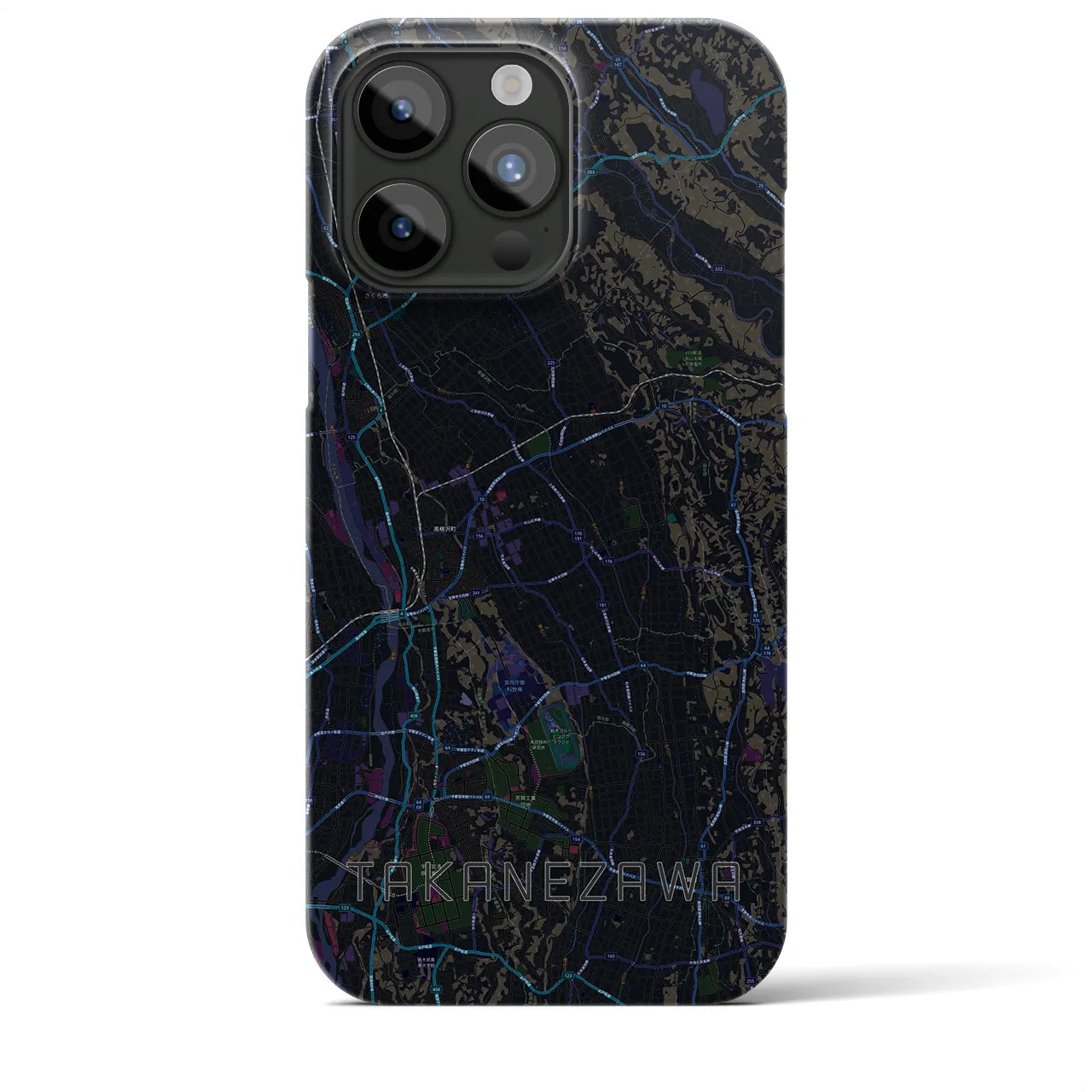 【高根沢(栃木県)】地図柄iPhoneケース(バックカバータイプ)
