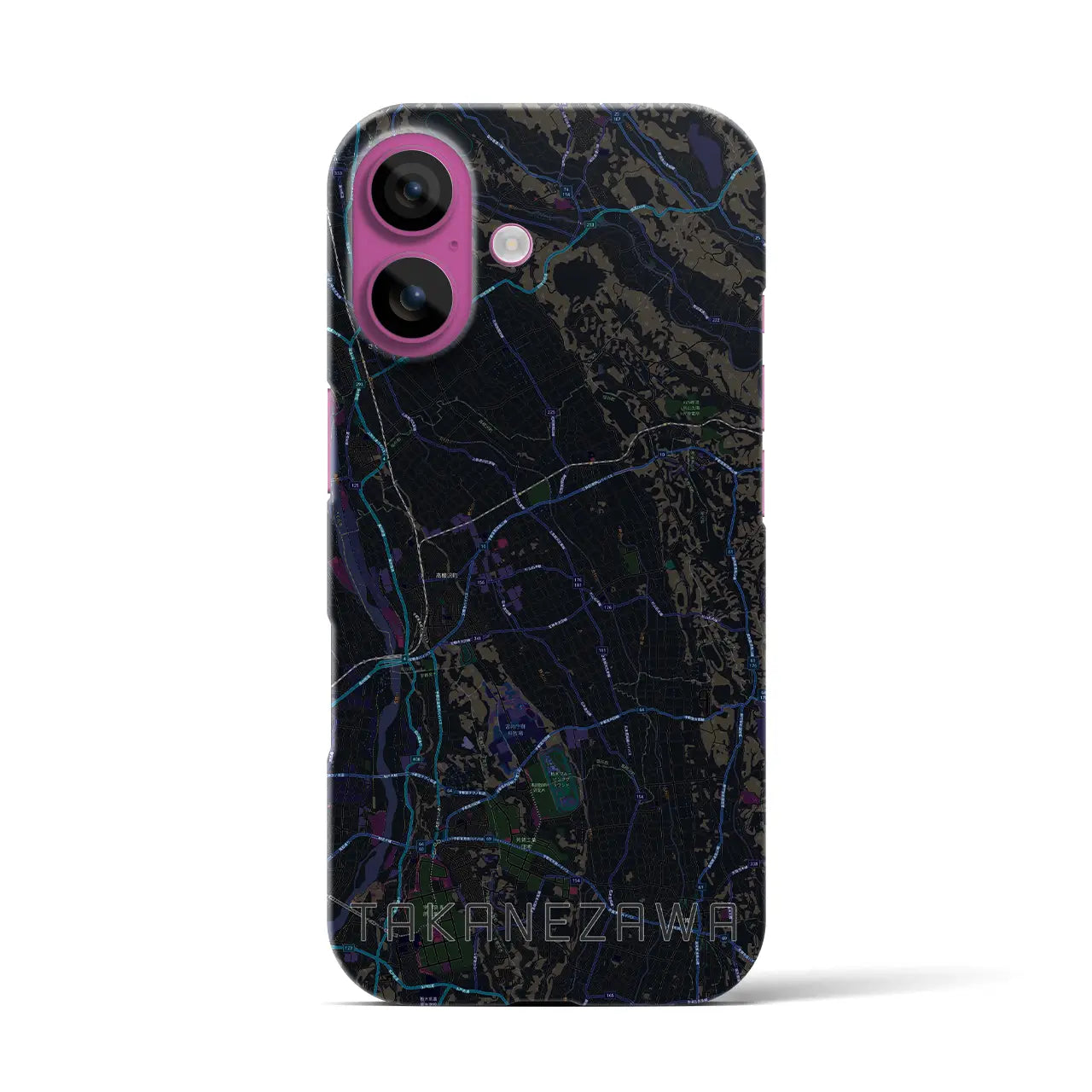 【高根沢(栃木県)】地図柄iPhoneケース(バックカバータイプ)