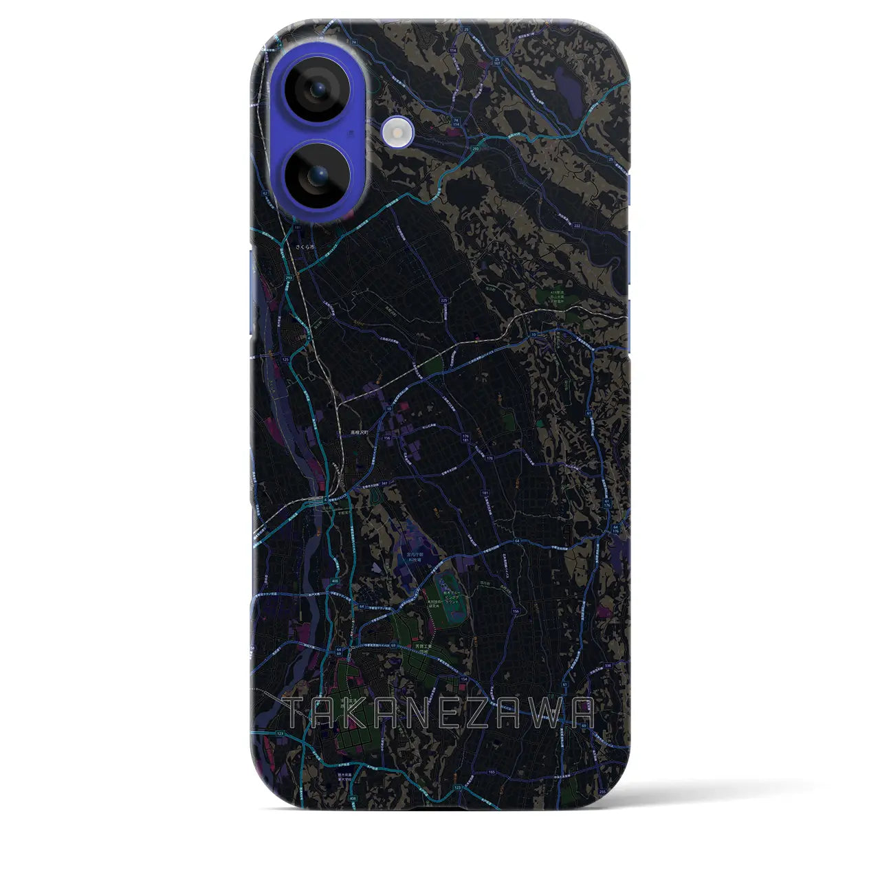 【高根沢(栃木県)】地図柄iPhoneケース(バックカバータイプ)