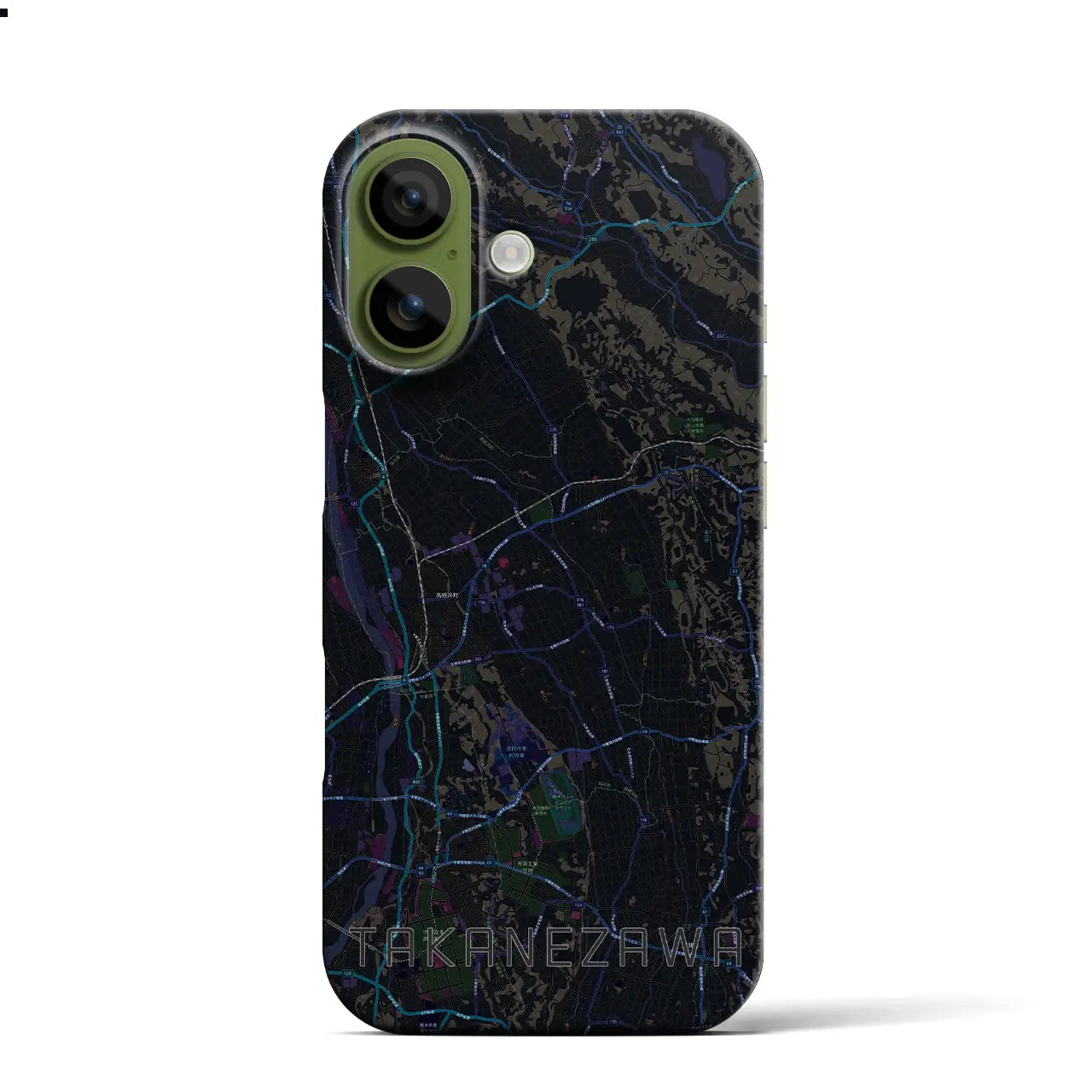 【高根沢(栃木県)】地図柄iPhoneケース(バックカバータイプ)