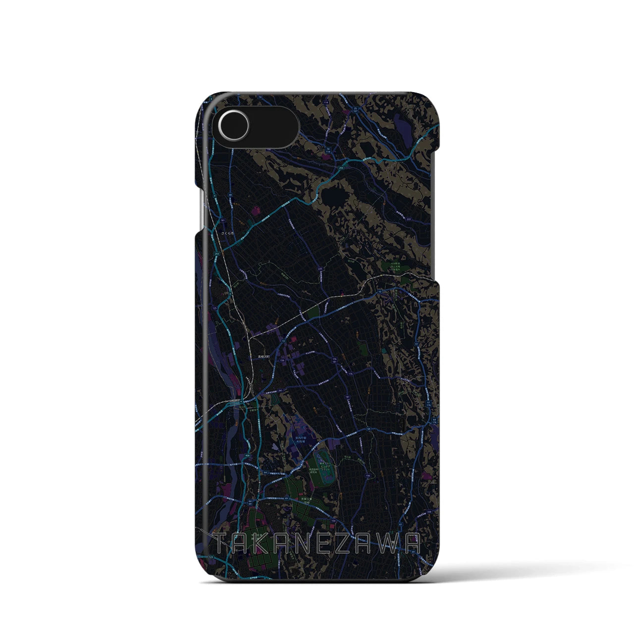 【高根沢(栃木県)】地図柄iPhoneケース(バックカバータイプ)