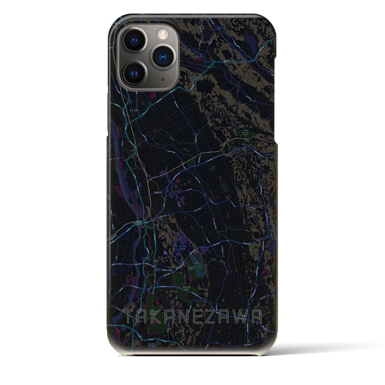 【高根沢(栃木県)】地図柄iPhoneケース(バックカバータイプ)
