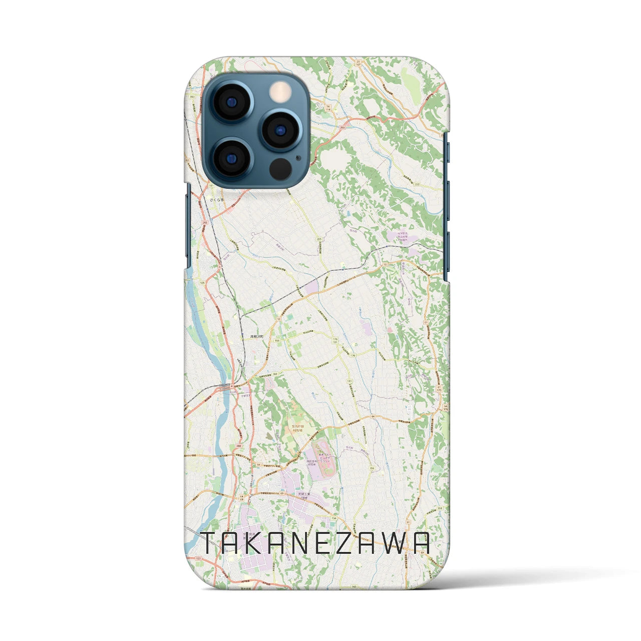 【高根沢(栃木県)】地図柄iPhoneケース(バックカバータイプ)