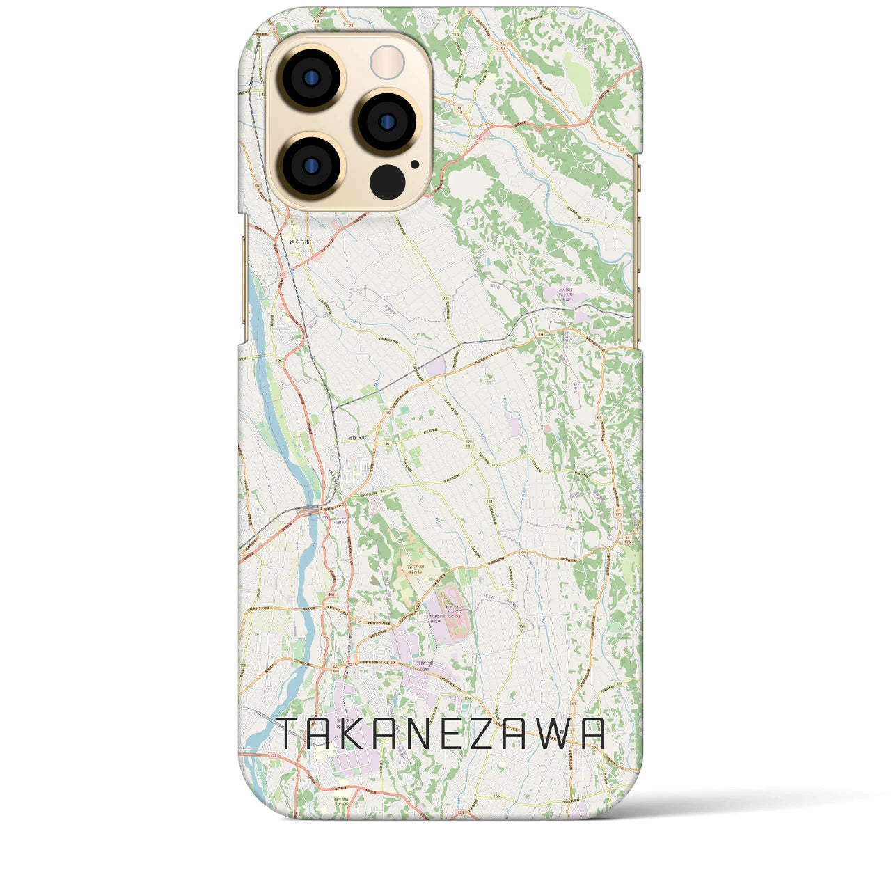 【高根沢(栃木県)】地図柄iPhoneケース(バックカバータイプ)