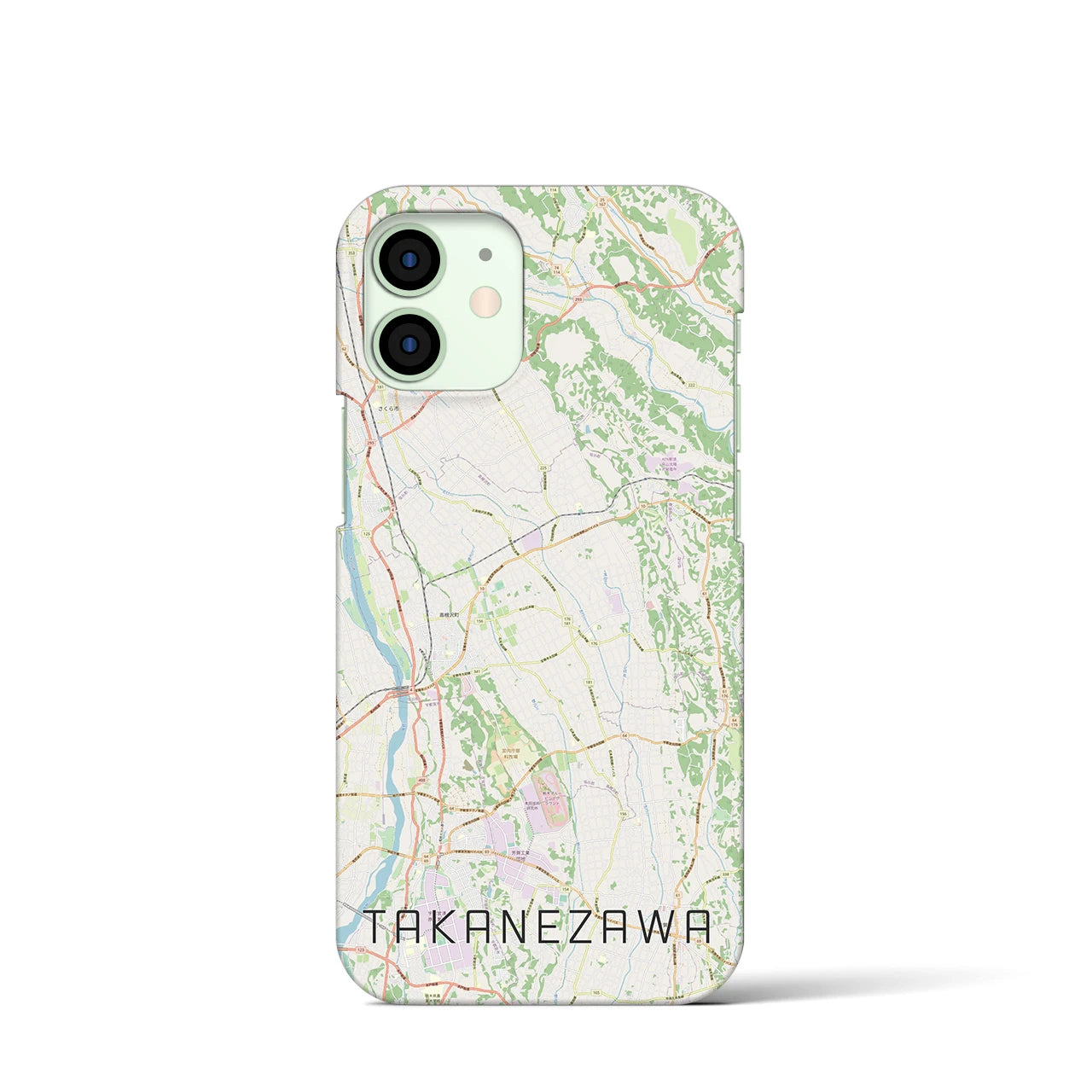 【高根沢(栃木県)】地図柄iPhoneケース(バックカバータイプ)