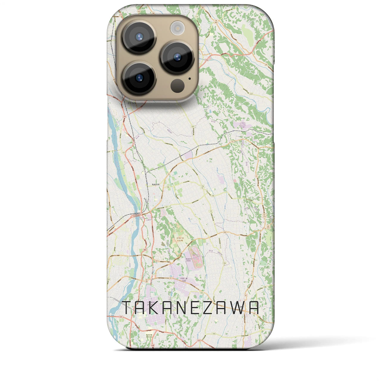 【高根沢(栃木県)】地図柄iPhoneケース(バックカバータイプ)