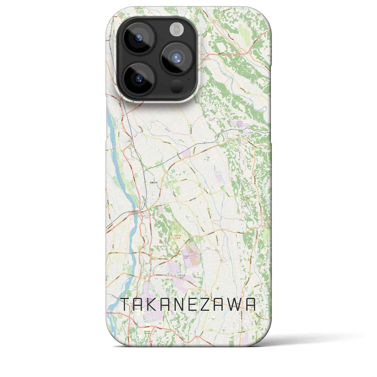 【高根沢(栃木県)】地図柄iPhoneケース(バックカバータイプ)