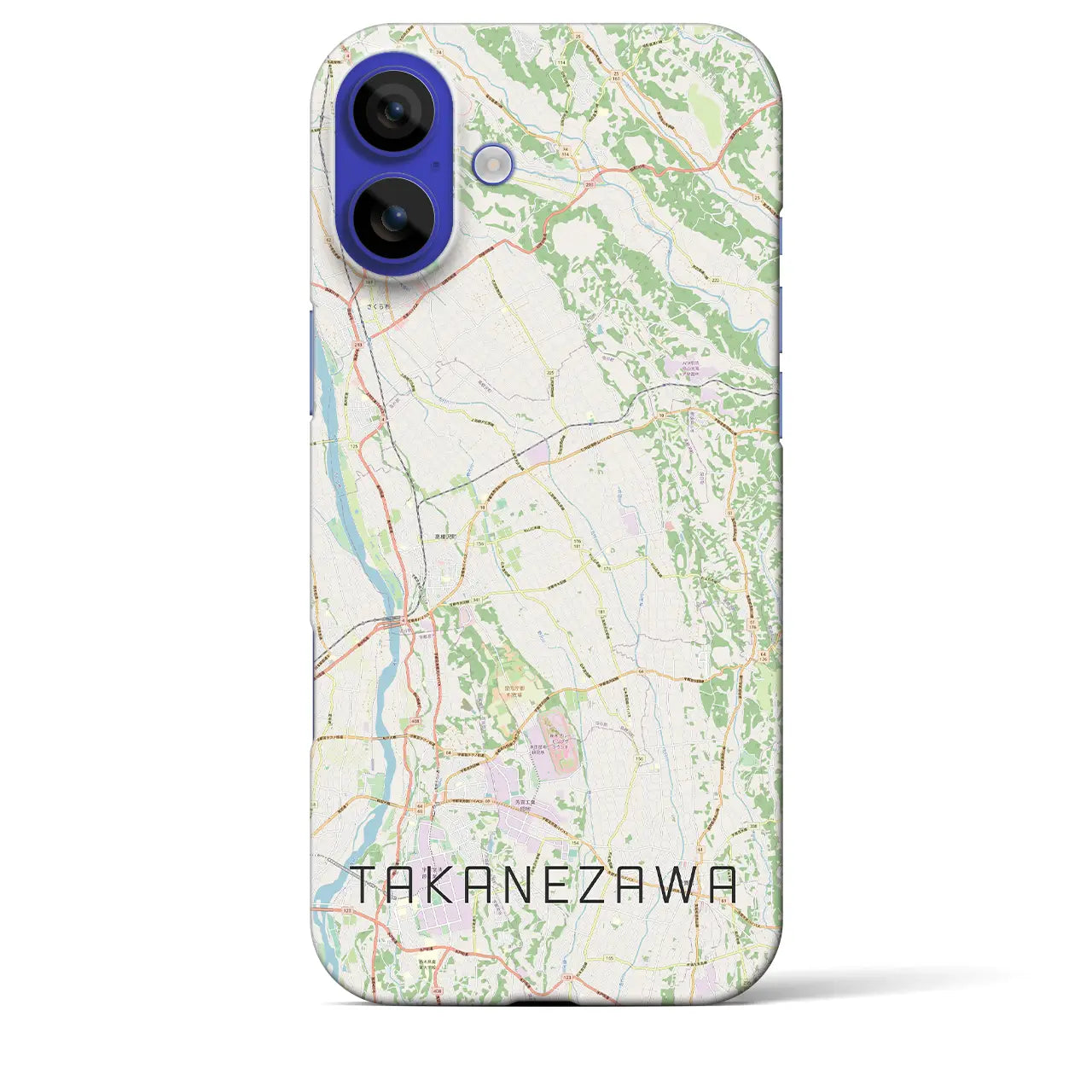 【高根沢(栃木県)】地図柄iPhoneケース(バックカバータイプ)