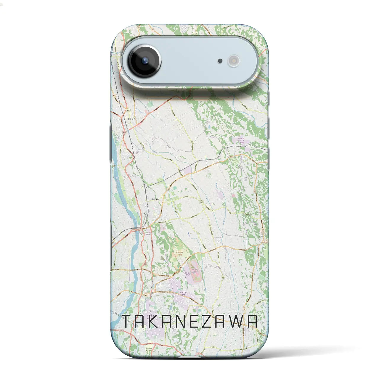 【高根沢(栃木県)】地図柄iPhoneケース(バックカバータイプ)