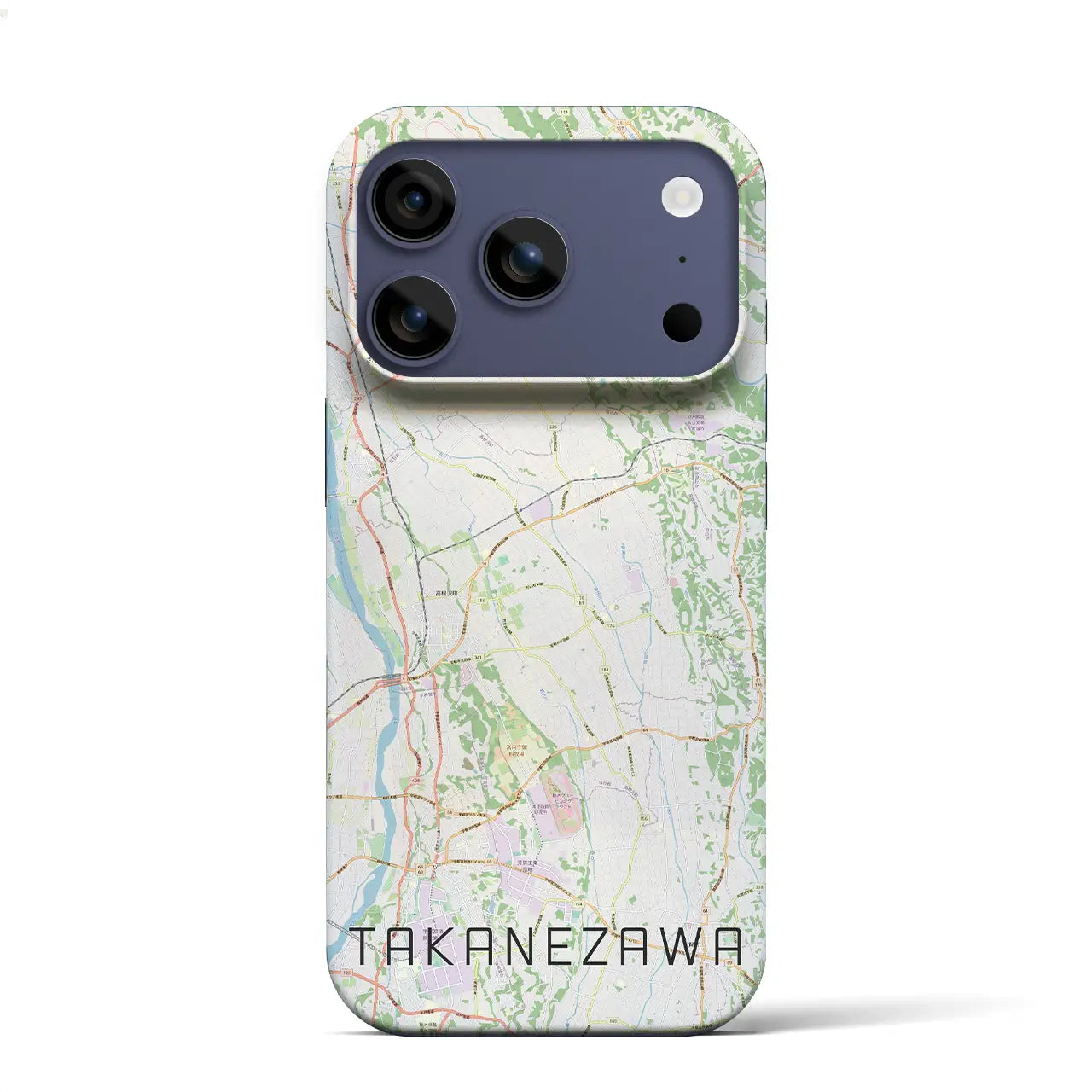 【高根沢(栃木県)】地図柄iPhoneケース(バックカバータイプ)