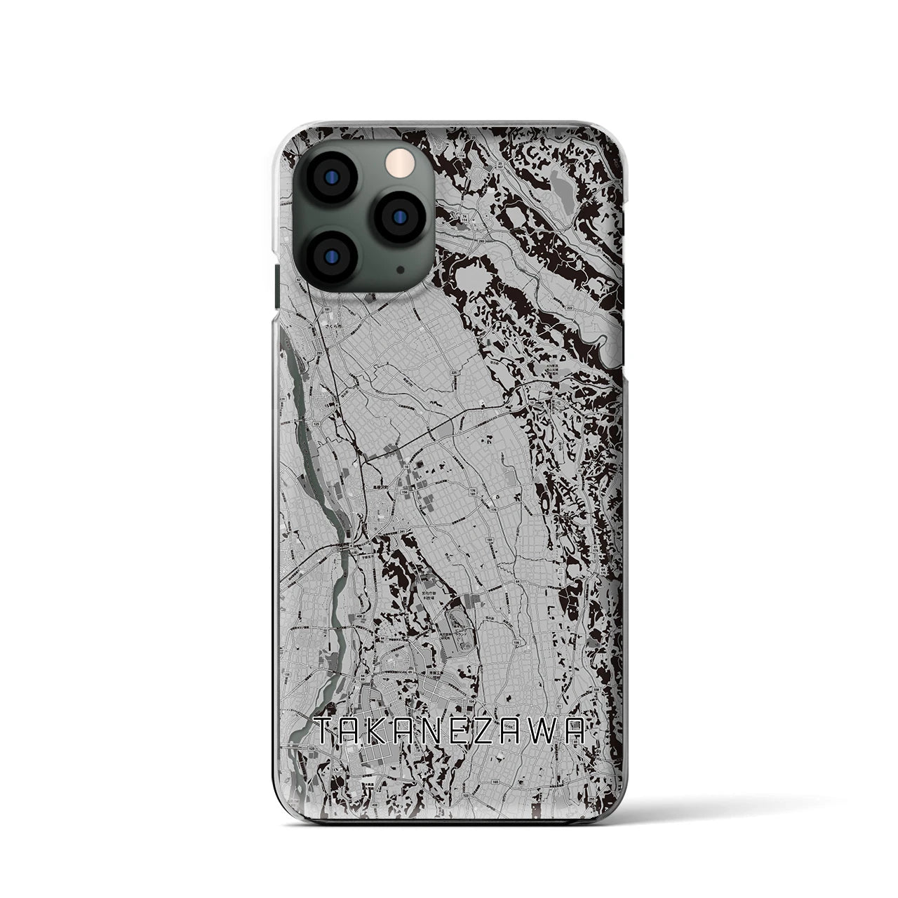 【高根沢(栃木県)】地図柄iPhoneケース(クリアタイプ)