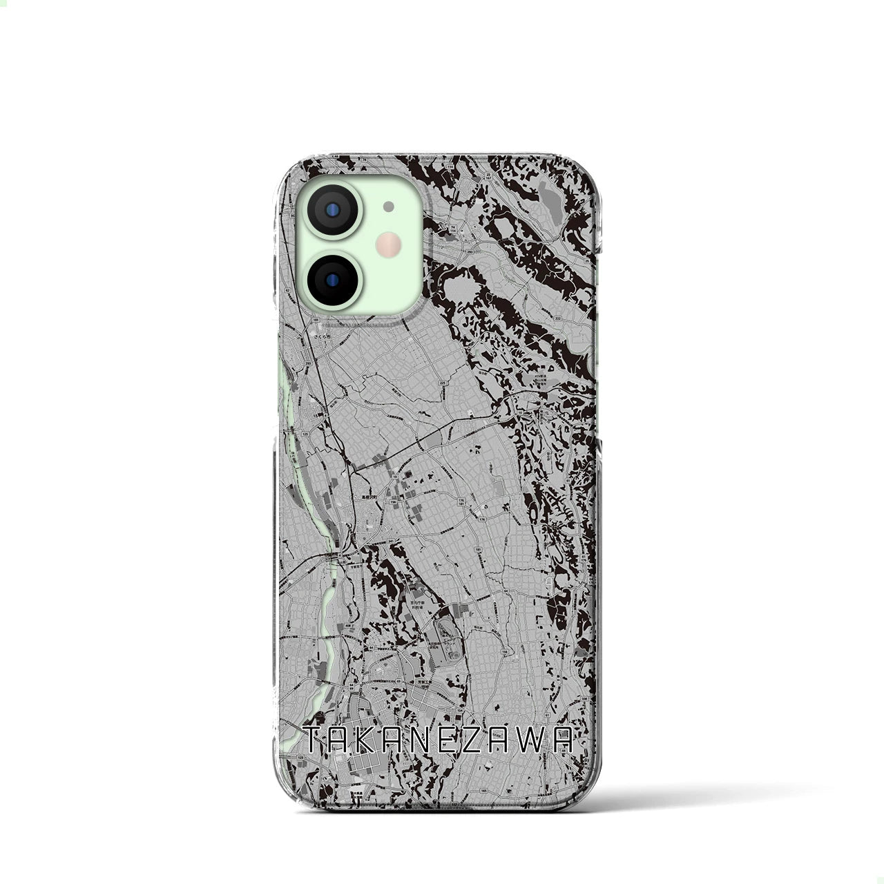 【高根沢(栃木県)】地図柄iPhoneケース(クリアタイプ)