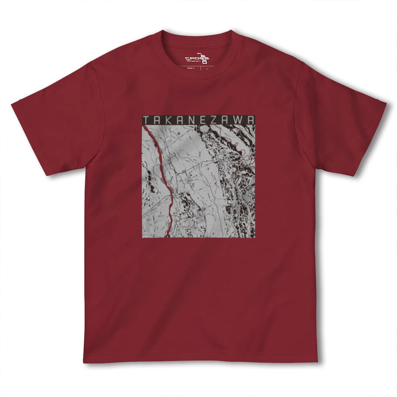 【高根沢(栃木県)】地図柄ヘビーウェイトTシャツ