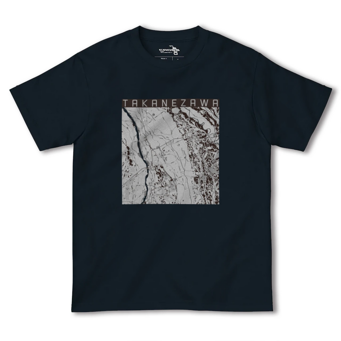 【高根沢(栃木県)】地図柄ヘビーウェイトTシャツ