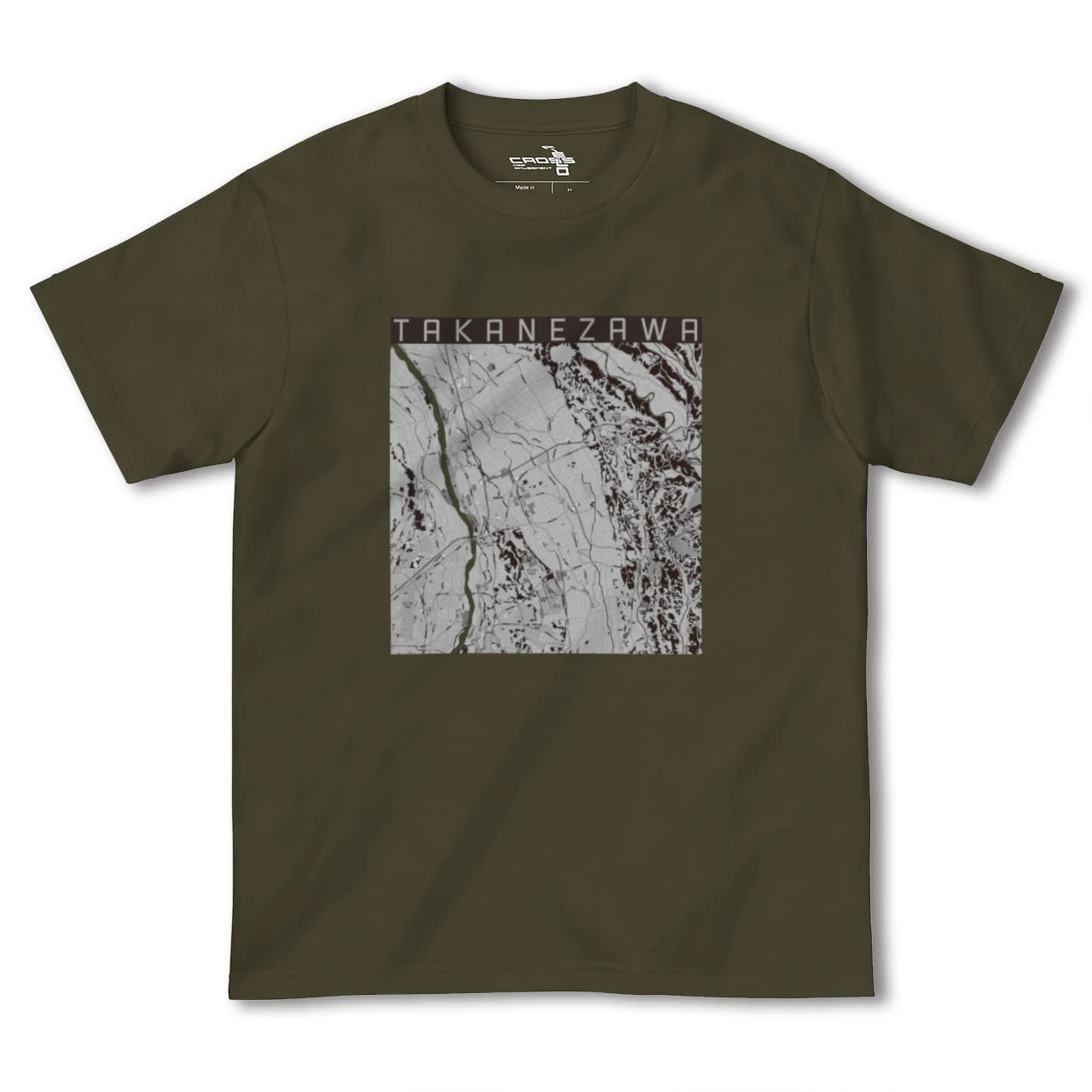 【高根沢(栃木県)】地図柄ヘビーウェイトTシャツ