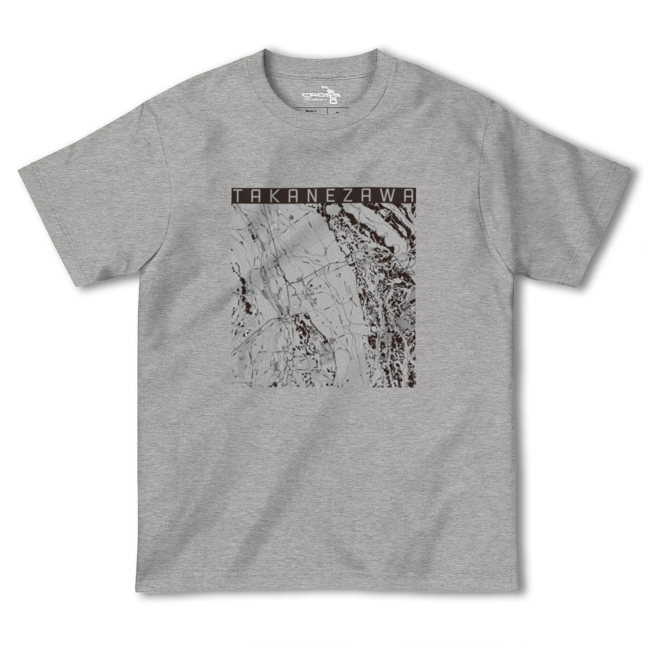 【高根沢(栃木県)】地図柄ヘビーウェイトTシャツ