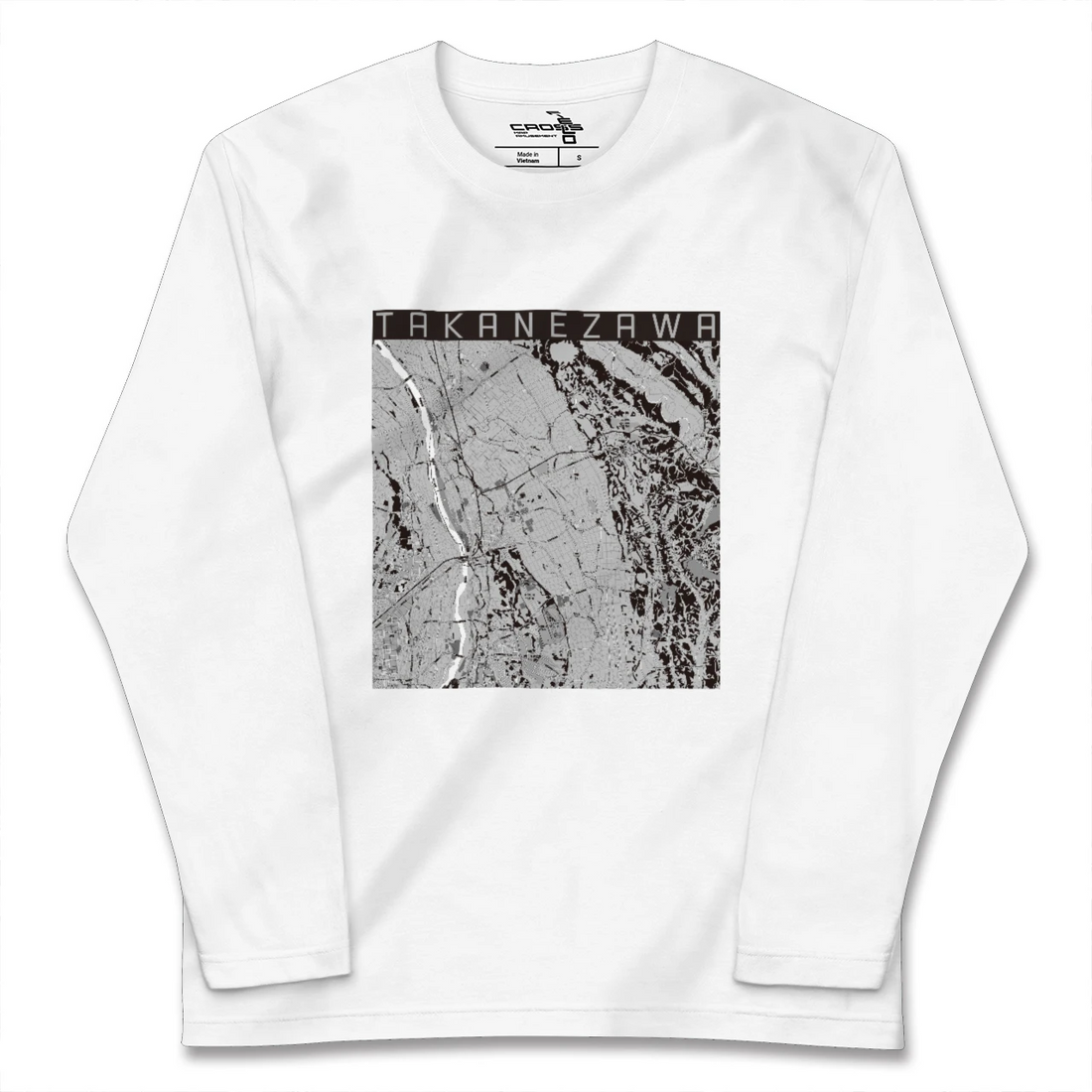 【高根沢(栃木県)】地図柄ロングスリーブTシャツ