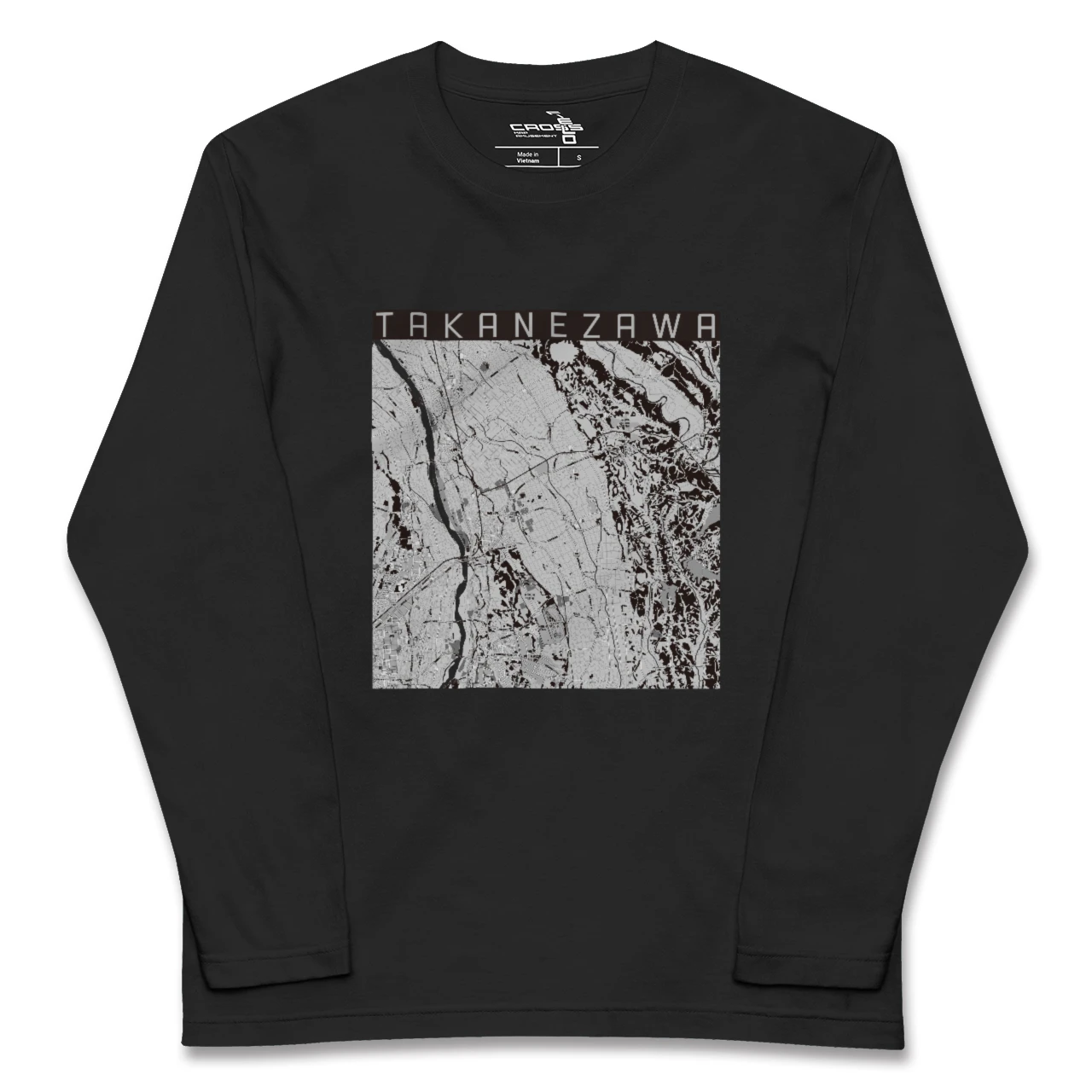 【高根沢(栃木県)】地図柄ロングスリーブTシャツ