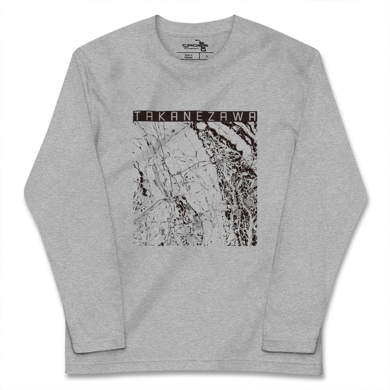 【高根沢(栃木県)】地図柄ロングスリーブTシャツ